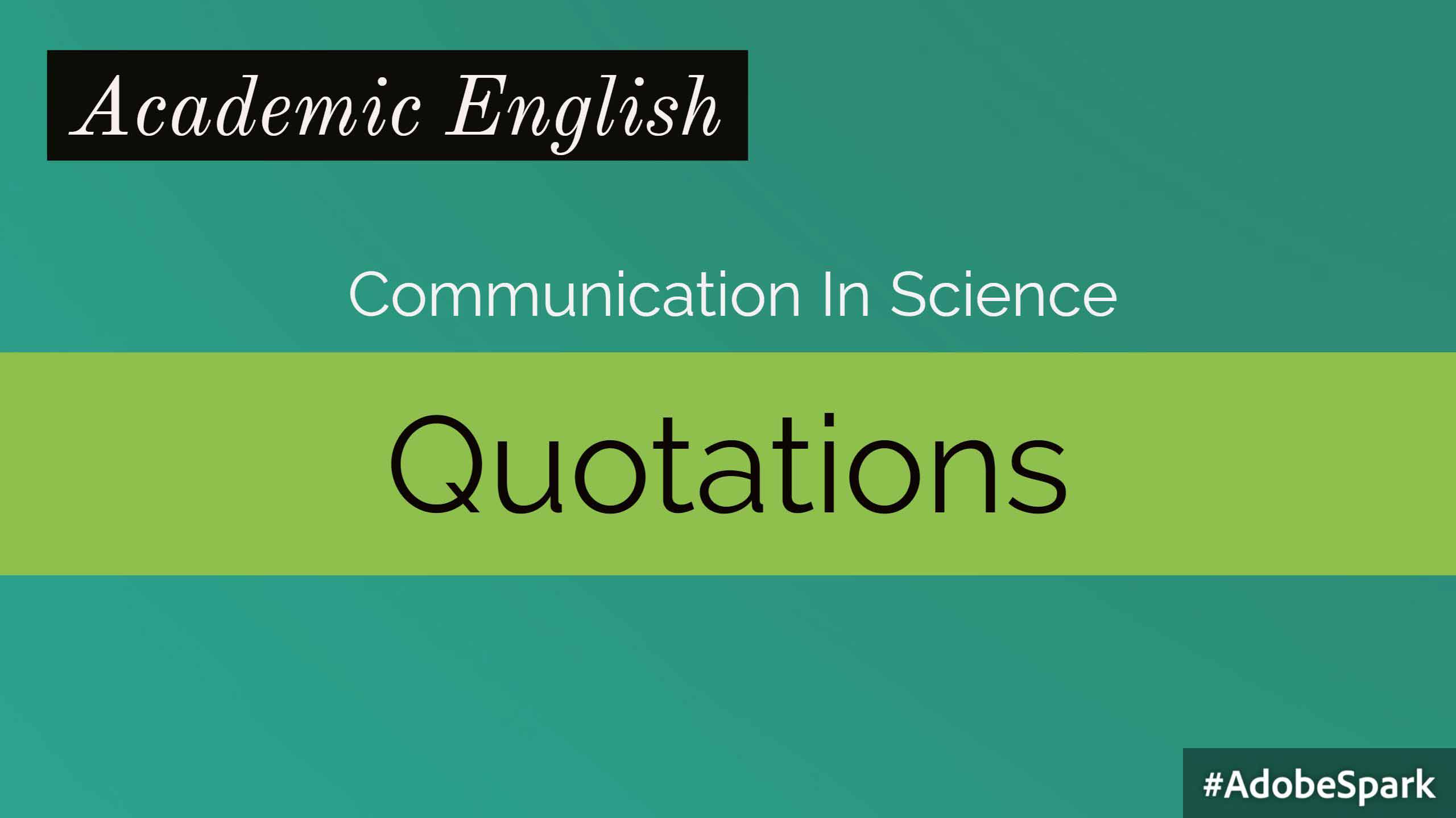 Communication-In-Science-Quatations
